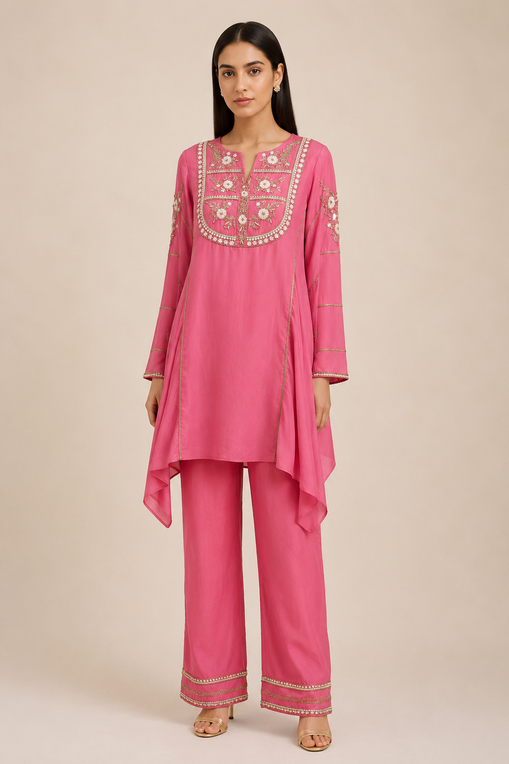 Pink Kurta Set